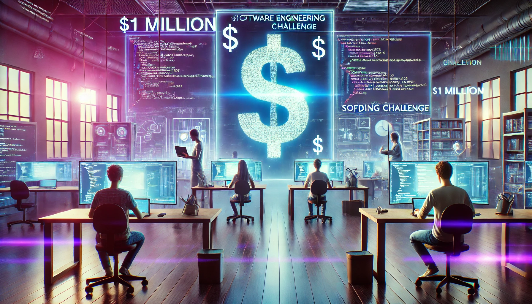 AI software development chart showing performance metrics from the SWE-Lancer benchmark across multiple coding tasks.
