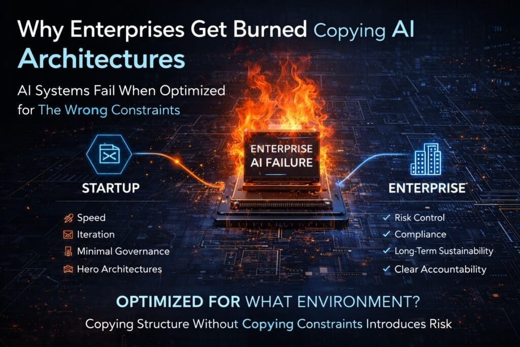 ChatGPT Image Mar 2 2026 010600 PM AI n Dot Net Enterprise AI architecture failure caused by copying incompatible constraints
